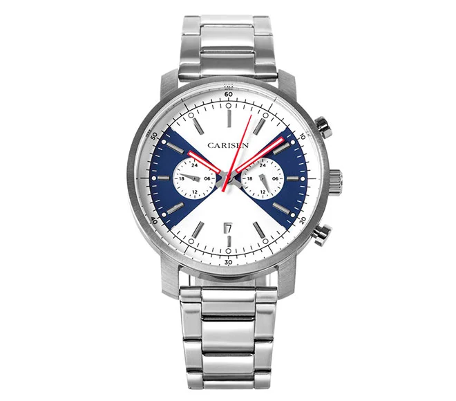 stainless steel back multifunction watch