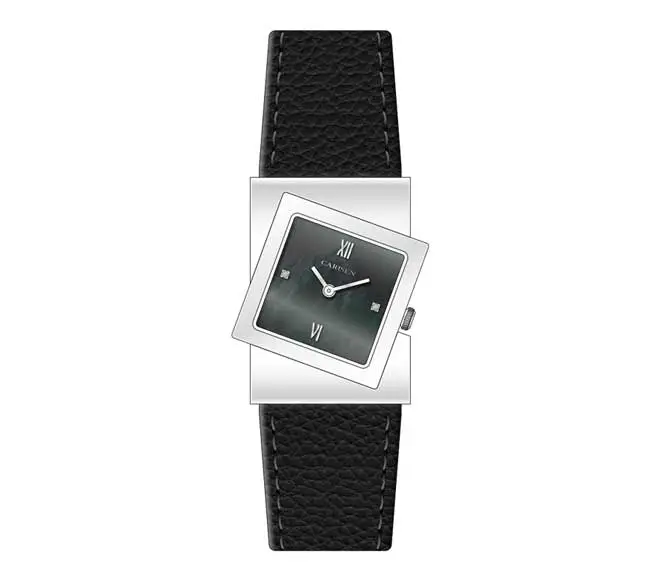 black wrist watch for ladies